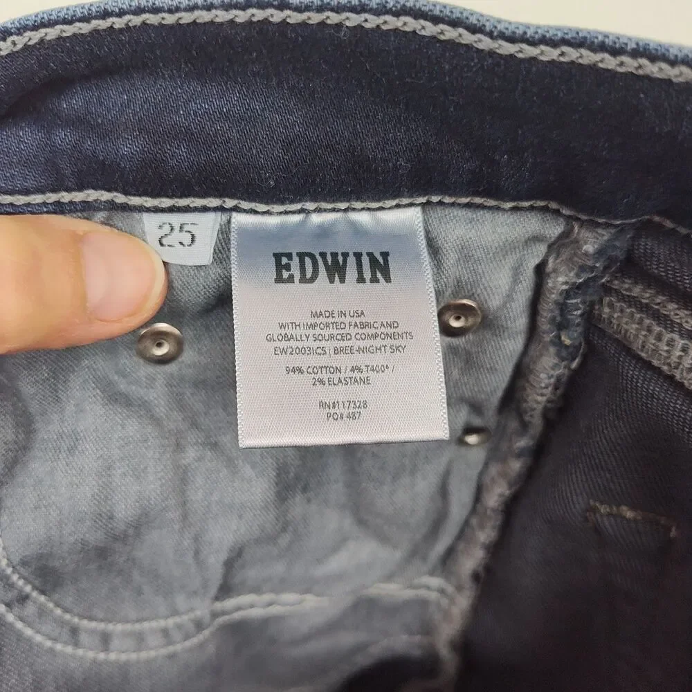 🔥🔥🔥Edwin Women's Jeans, Size 25,‎ Cropped, Raw Hem